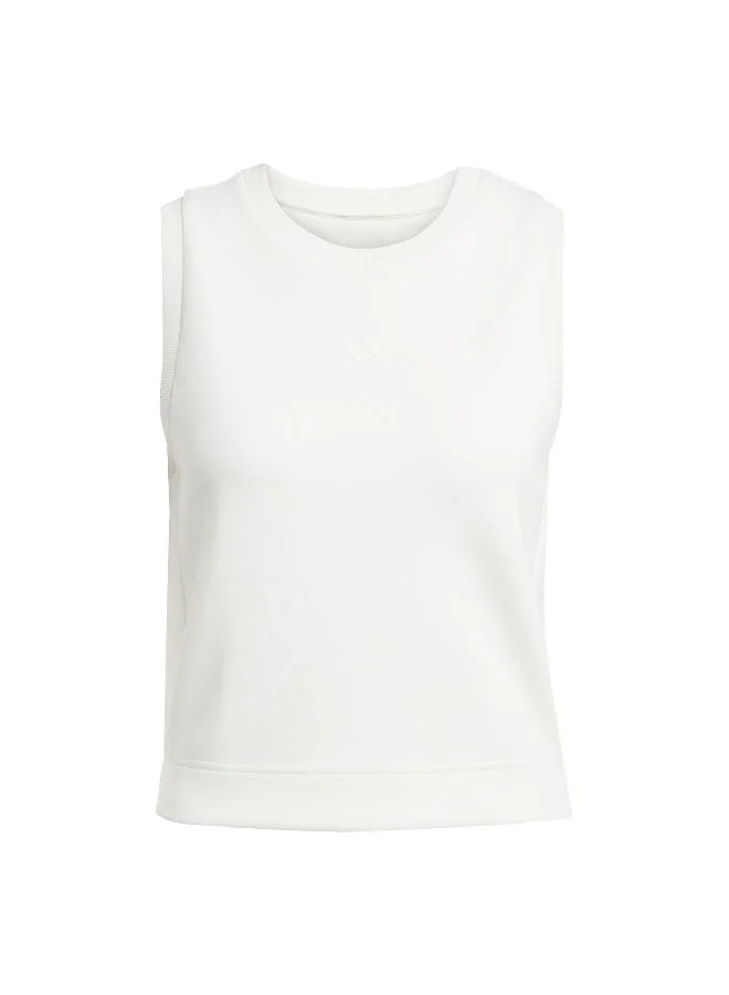 Adidas Adidas W All Szn Sl Tk White Tank Tops For Women